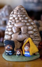 Sardinia, exhibition of artistic, homemade figures, Paulilatino, Europe, Province of Oristano,