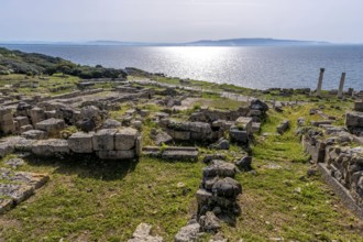 Sardinia, Sinis Peninsula and historical ruins, Area archeologica di Tharros Archaeological Museum,