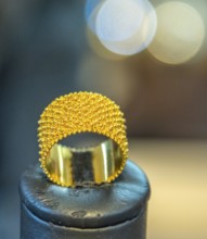 Sardinia, artisan filigree gold jewellery making, Bosa, province of Oristano, Italy, Europe,