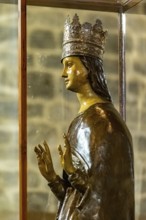 Sardinia, Madonna figure with crown, Santissima TrinitÃƒÂ di Saccargia, Romanesque church,
