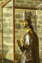 Sardinia, Madonna figure with crown, Santissima TrinitÃƒÂ di Saccargia, Romanesque church,