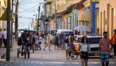 Street life with many tourists in Trinidad, Cuba, Sancti Spíritus, Trinidad, Sancti Spíritus