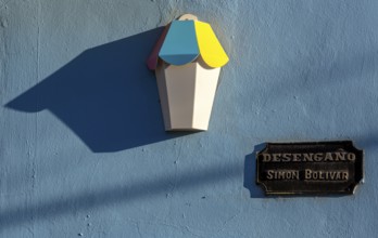 Street sign Desengano Simon Bolivar, colourful lantern, Trinidad, Cuba, Sancti Spíritus, Sancti