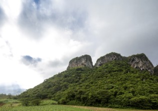 Karst mountain in the Vinales Valley, Viñales, Cuba, Pinar del Río
