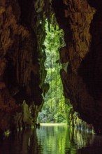 Caves of the Indios, Cueva del Indio, underground caves with a watercourse river open to tourists,
