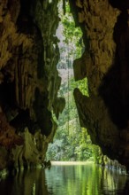 Caves of the Indios, Cueva del Indio, underground caves with a watercourse river open to tourists,