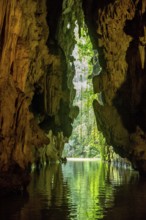 Caves of the Indios, Cueva del Indio, underground caves with a watercourse river open to tourists,