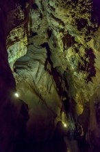 Caves of the Indios, Cueva del Indio, underground caves with a watercourse river open to tourists,