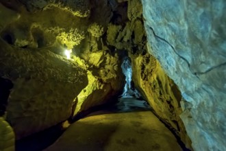 Caves of the Indios, Cueva del Indio, underground caves with a watercourse river open to tourists,