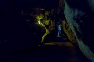 Caves of the Indios, Cueva del Indio, underground caves with a watercourse river open to tourists,