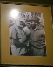 Only joint photo of Ernesto Che Guevara and Ernset Hamingway on the occasion of a fishing