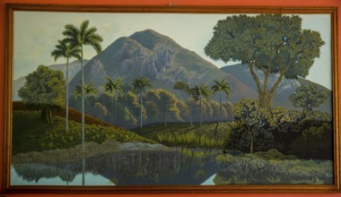 Painting of the Vinales Valley by an unknown local artist, Cuba