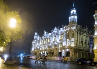 Teatro Nacional, Grand Theatre de Habana, Grand Theatre of Havana by night, Havana, La Habana,