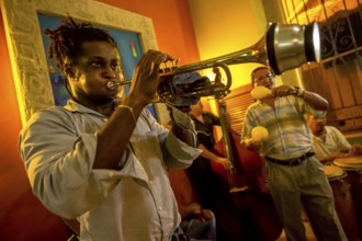 Musician in one of the many music bars and music restaurants in Havana, Havana, La Habana, Cuba,