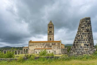 Sardinia, Santissima TrinitÃƒÂ di Saccargia, Romanesque church, Codrongianos, Europe, Province of