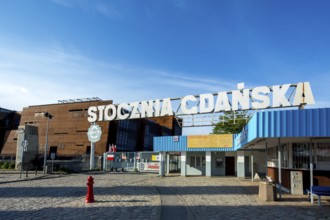 Entrance to the Solidarity Shipyard, Gdansk, European Solidarity Centre, Gdansk, Baltic Sea coast,