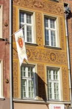 Long alley with gabled houses, GdaÅsk, Gdansk, Baltic Sea coast, Baltic Sea, pomorskie, Pomeranian