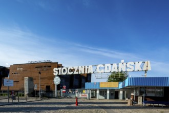 Entrance to the Solidarity Shipyard, Gdansk, European Solidarity Centre, Gdansk, Baltic Sea coast,