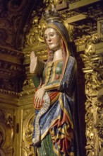 Statue of the pregnant Virgin Mary, depiction of the pregnant Virgin Mary, Sé Catedral de Évora