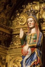 Statue of the pregnant Virgin Mary, depiction of the pregnant Virgin Mary, Sé Catedral de Évora