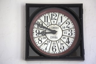 Classical clock in the University, Colégio do Esírito Santo, old University of Evora, Evora,