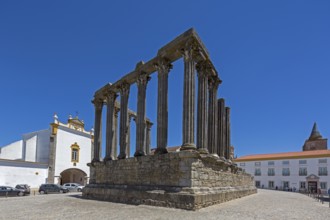 The Temple of Diana in Evora, Evora, Évora district, Portugal