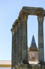 The Temple of Diana in Evora, Evora, Évora district, Portugal