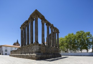 The Temple of Diana in Evora, Evora, Évora district, Portugal
