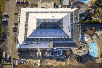 Aerial view, Aqua Spa and Aqua Fun Soest adventure pool, Soest, Soester Börde, North