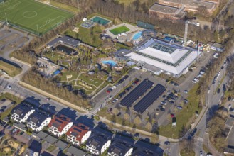 Aerial view, Aqua Spa and Aqua Fun Soest adventure pool, Soest, Soester Börde, North