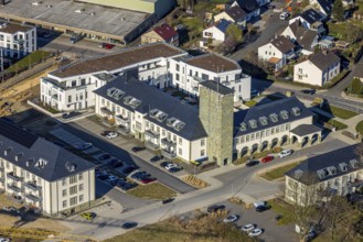 Aerial view, Belgian Quarter Soest, Soest, Soester Börde, North Rhine-Westphalia, Germany, DE,