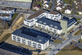 Aerial view, Belgian Quarter Soest, Soest, Soester Börde, North Rhine-Westphalia, Germany, DE,