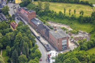 Aerial view, former Alte Haase colliery and Malakowturm, Niedersprockhövel, Sprockhövel, Ruhr area,