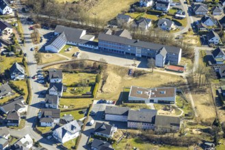 Aerial photo, KGS Kath. Grundschule Gerlingen and Kath. Kindergarten Kiga St. Antonius, Gerlingen,