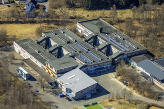 Aerial photo, comprehensive school Wenden, Wenden, Sauerland, North Rhine-Westphalia, Germany,
