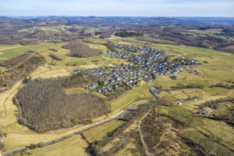 Olpe, Ruhr area, North Rhine-Westphalia, Germany, DE, Europe, aerial view, birds-eyes view, aerial
