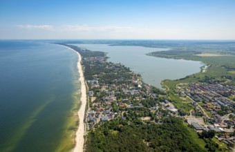 Gmina Mielno, Jamunder See, lagoon-like Jamno, Hinterpommern, Großmöllen, Groß Möllen, Baltic Sea