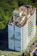 KoÅ'obrzeg, Kolobrzeg, seaside resort high-rise, holiday flats, beach hotel, Baltic Sea beach,