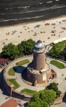 KoÅ'obrzeg, Kolobrzeg, lighthouse with bastion, Baltic Sea beach, Baltic Sea coast, Województwo
