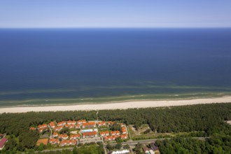 Beach west of KoÅ'obrzeg, Kolobrzeg, Rogowo, Baltic Sea coast, Województwo zachodniopomorskie,