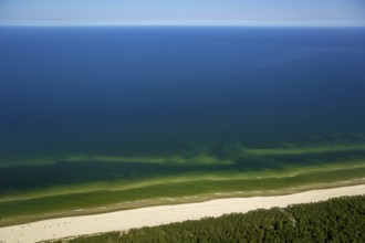 Pogorzelica, blue Baltic Sea water, Baltic Sea coast, Wojewóüdztwo zachodniopomorskie, Poland,