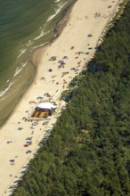 Bathers, Niechorze, Horst seaside resort, beach, Baltic Sea beach, Baltic Sea coast, Wojewóüdztwo