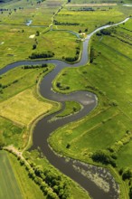 KamieÅ Pomorski, meandering river, Baltic Sea coast, Województwo zachodniopomorskie, Poland, Kamien