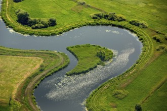 KamieÅ Pomorski, meandering river, Baltic Sea coast, Województwo zachodniopomorskie, Poland, Kamien