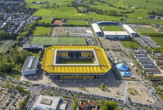 Aerial view, Aachener Tivoli, football stadium in Soers sports park, home ground of Alemannia