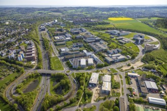 Aerial view, Rheinisch-Westfälische Technische Hochschule Aachen, University RWTH Campus Melaten