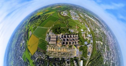 Aerial view, Rheinisch-Westfälische Technische Hochschule Aachen, University RWTH Campus Melaten