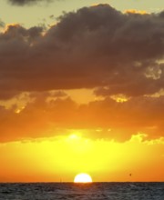 Varadero beach in the PARADISUS VARADERO RESORT SPA hotel complex with sunset, Varadero, Cuba,