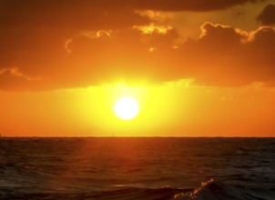Varadero beach in the PARADISUS VARADERO RESORT SPA hotel complex with sunset, Varadero, Cuba,