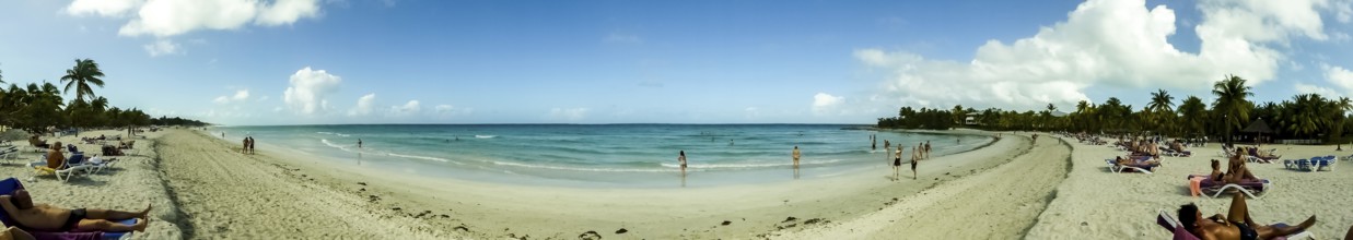 On the tourist beach of Varadero Hotel PARADISUS VARADERO RESORT SPA, Caribbean, Varadero, Cuba,